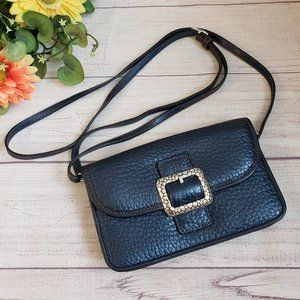 Brighton | Blue Metallic "Pebble" Crossbody Purse